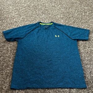 Under Armour Men's Heathered Blue Tee